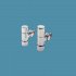 Bisque Radiator Valves - Angled Manual Valve Set D