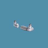 Bisque Towel Rail Valves - Double Angled Thermostatic Valve Set M