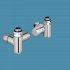 Bisque Radiator Valves - Duel Fuel Manual Left Hand Flow - Set UL
