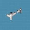 Bisque Towel Rail Valves - Duel Fuel Thermostatic Left Hand Flow Valve Set VL