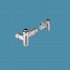 Bisque Towel Rail Valves - Duel Fuel Thermostatic Left Hand Flow Valve Set VL