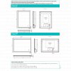 HIB Vega Landscape LED Illuminated Mirror With Heated Pad & Charging Socket