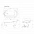 Arroll Baths - Arroll The Bordeaux Bath - Roll Top Bath