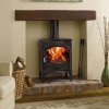 Dovre 425 Matt Black Single Door 8kW Multi Fuel Stove - EcoDesign Ready