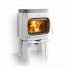 Jotul F105 R Wood Burning Stove with Long Legs - White Enamel