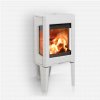 Jotul F163 Wood Burning Stove in White Enamel