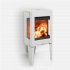 Jotul F163 Wood Burning Stove in White Enamel
