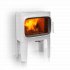 Jotul F305 R Wood Burning Stove with Long Legs - White Enamel