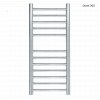 JIS - Ouse Heated Towel Rail - Polished stainless steel 