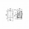 Rais Q-Tee 65cm Wood Burning Stove With Black Glass Door