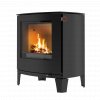 Rais Q-Tee 2 C (Curved Front) Wood Burning Stove - Black