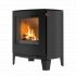 Rais Q-Tee 2 C (Curved Front) Wood Burning Stove - Black