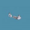 Bisque Towel Rail Valves - Double Angled Thermostatic Valve Set M