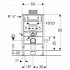 Geberit Duofix Frame & Cistern For Wall-Hung WC, 82cm