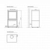 Stuv Stoves - Stuv 16/58-H Wood Burning stove 