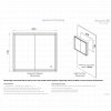 HIB Vanquish Recessed LED Demisting Aluminium Cabinet With Integrated Charging Sockets