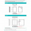 HIB Vapor LED Demisiting Aluminium Mirrored Cabinet With Integrated Charging Socket