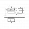 Villeroy & Boch Subway 2.0 Vanity Unit 800mm, 2 Drawers