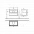 Villeroy & Boch Subway 2.0 Vanity Unit 800mm, 2 Drawers