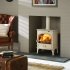 Dovre 425 Matt Black Single Door 8kW Multi Fuel Stove - EcoDesign Ready