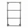 JIS - Fletching Traditional Heated Towel Rail - Satin Stainless Steel