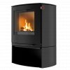 Rais Q-Tee 2 C (Curved Front) Wood Burning Stove - Black
