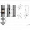 Rais Viva L 160 Classic Wood Burning Stove - Steel Framed Door