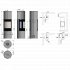 Rais Viva L 160 Classic Wood Burning Stove - Steel Framed Door with Glass Sides