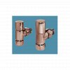 Bisque Radiator Valves - Angled Manual Valve Set D