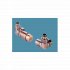 Bisque Towel Rail Valves - Double Angled Thermostatic Valve Set L