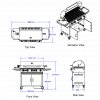 Bull BBQs - Brahma Gas Cart W/ Infrared Back Burner & Rotisserie