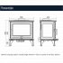 ACR Rowandale 5kW Multi fuel Stove - EcoDesign Ready