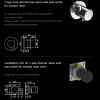 Keuco Showers - IXMO Set 7 Overhead Shower With Hand Shower & Round Rosette