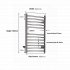 JIS - Ouse Heated Towel Rail - Satin stainless steel 