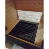 Rais Q-Tee 65cm Wood Burning Stove With Black Glass Door