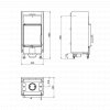 Scan 5001 Inset Wood Burning Fire - Includes Heat Shield & Convection Covers