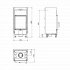 Scan 5001 Inset Wood Burning Fire - Includes Heat Shield & Convection Covers