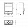 Scan 5002 Inset Wood Burning Stove - Includes Heat Shield & Convection Covers