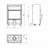 Scan 5002 Inset Wood Burning Stove - Includes Heat Shield & Convection Covers