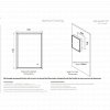 HIB Vanquish Recessed LED Demisting Aluminium Cabinet With Integrated Charging Sockets