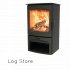 Charnwood Aire 5 Eco Wood Burning Stove - Black - 5kW - DEFRA Approved - EcoDesign Ready