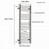 JIS - Ashdown Heated Towel Rail - Satin stainless steel 