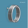 Bisque Hot Hoop Heated Towel Rail / Radiator