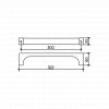 Keuco Edition 11 Grab Bar 300mm