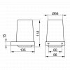 Keuco Edition 11 Single Tumbler Holder with Crystal Glass Tumbler