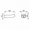 Keuco Edition 400 Single Towel Hook