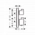 Hansgrohe Ecostat S Thermostatic mixer for concealed installation for 1 outlet with shut-off valve