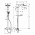 Hansgrohe Crometta E Showerpipe 240 1jet EcoSmart with thermostatic shower mixer