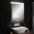 HIB Apex LED Aluminium Cabinet With Mirrored Sides, Integrated Charging Sockets