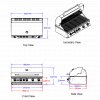 Bull Brahma Built-in 6 Burner Gas BBQ Grill - Stainless Steel